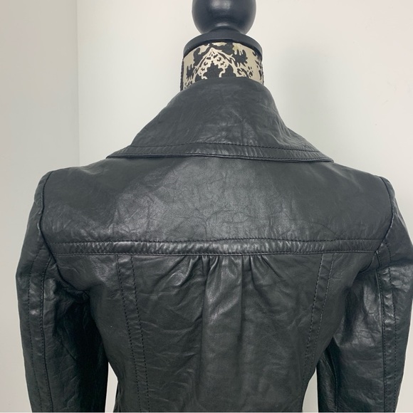 ONLY Limitless Garnet Leather Jacket - Picture 6 of 16